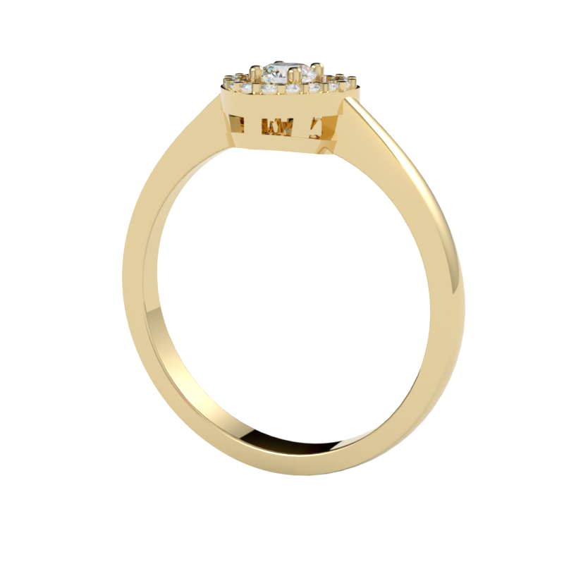 Pierścionek z diamentem Illume – złoto żółte 750 – GOLDPORT